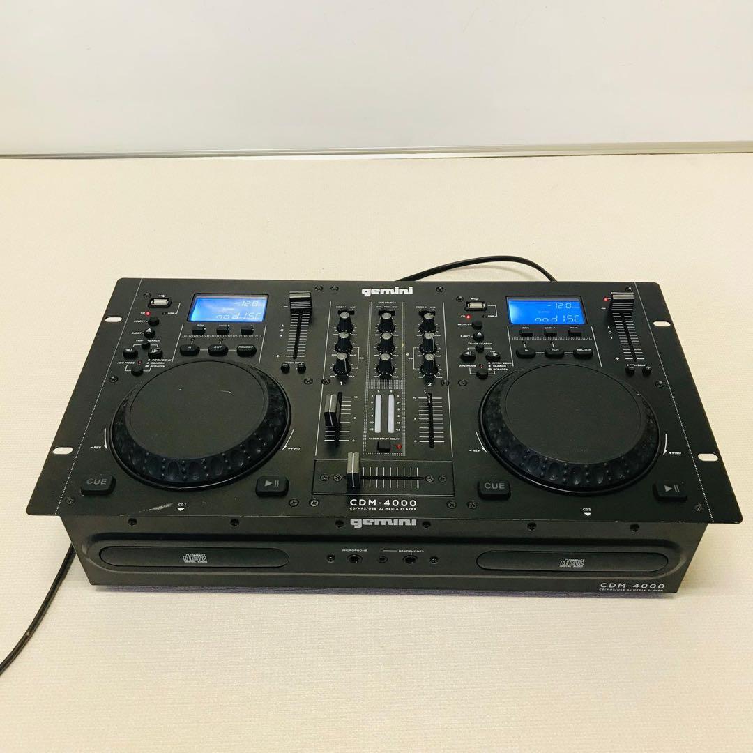 GEMINIミキサー一体型　オールインワンDJプレーヤー/CDM-4000動作品