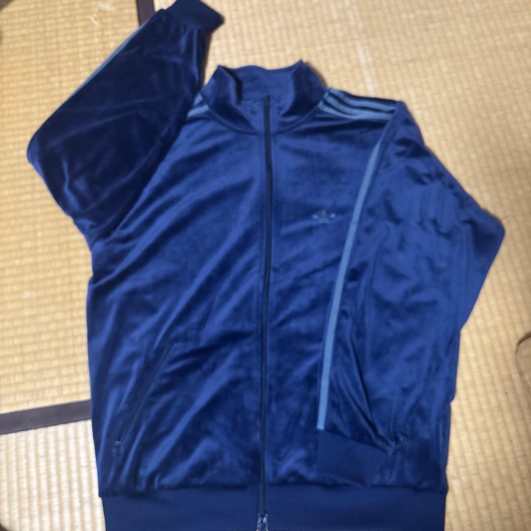 adidas ネイビー ジップアップジャケット M