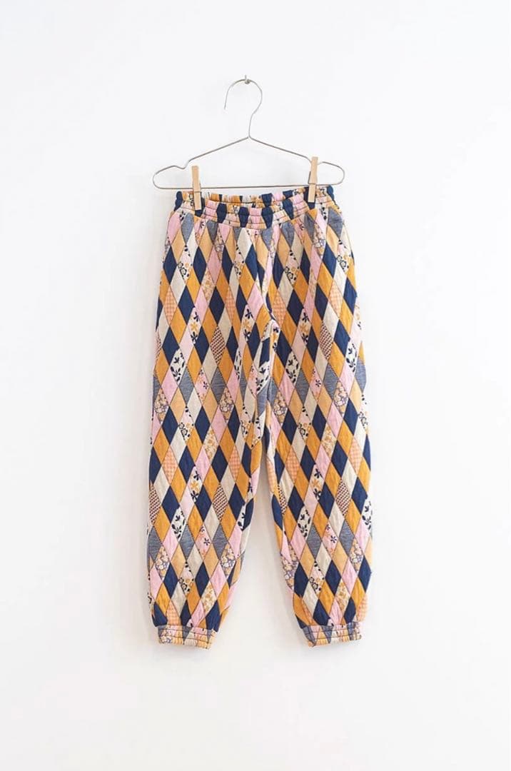 新品◎ FISH&KIDS FLOWERS PATCHWORK JOGGERS