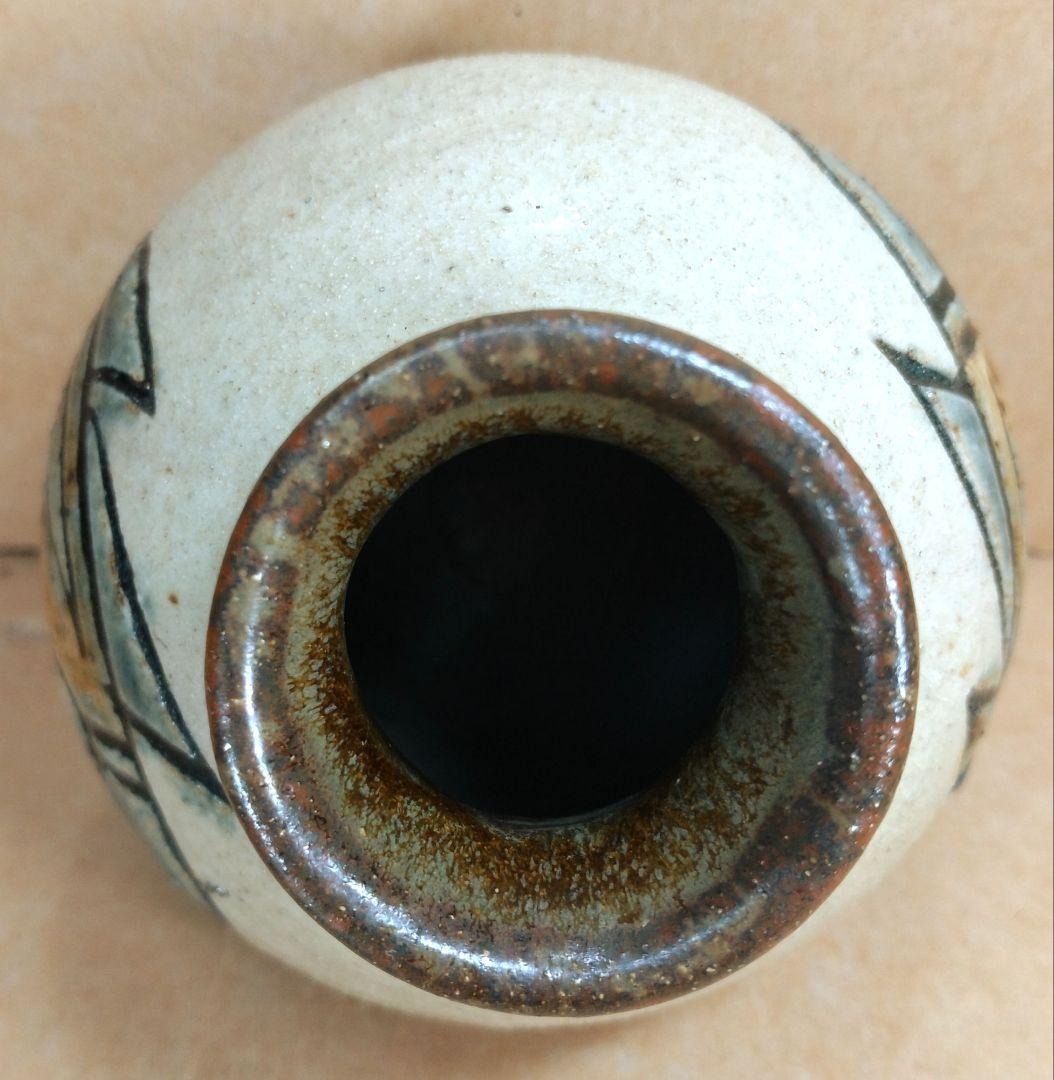 【本物保証】金城次郎 小壷(笑魚2匹) 共箱 壷屋焼 人間国宝 美品 やちむん