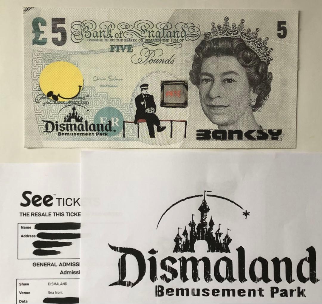 Banksy バンクシー GalleryAttendant 5ポンド 書類セット