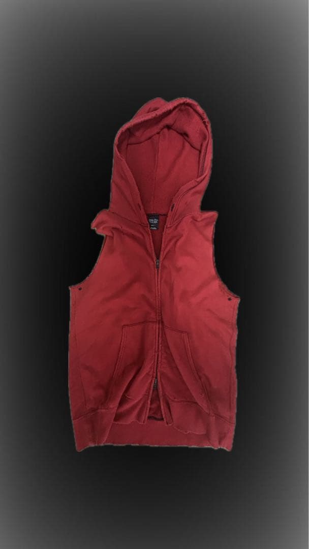 Number (N)ine ナンバーナイン ノースリーブ フード付き パーカー