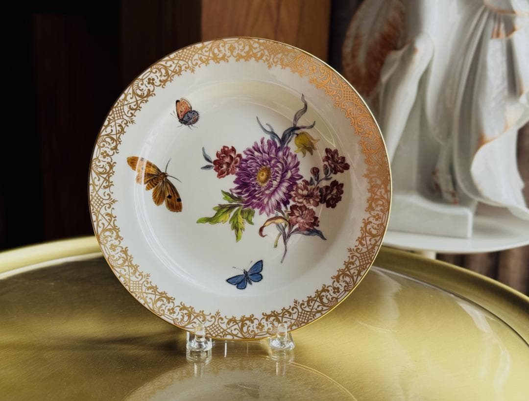 最高峰マイセンMeissen「FFブルーメ」プレート