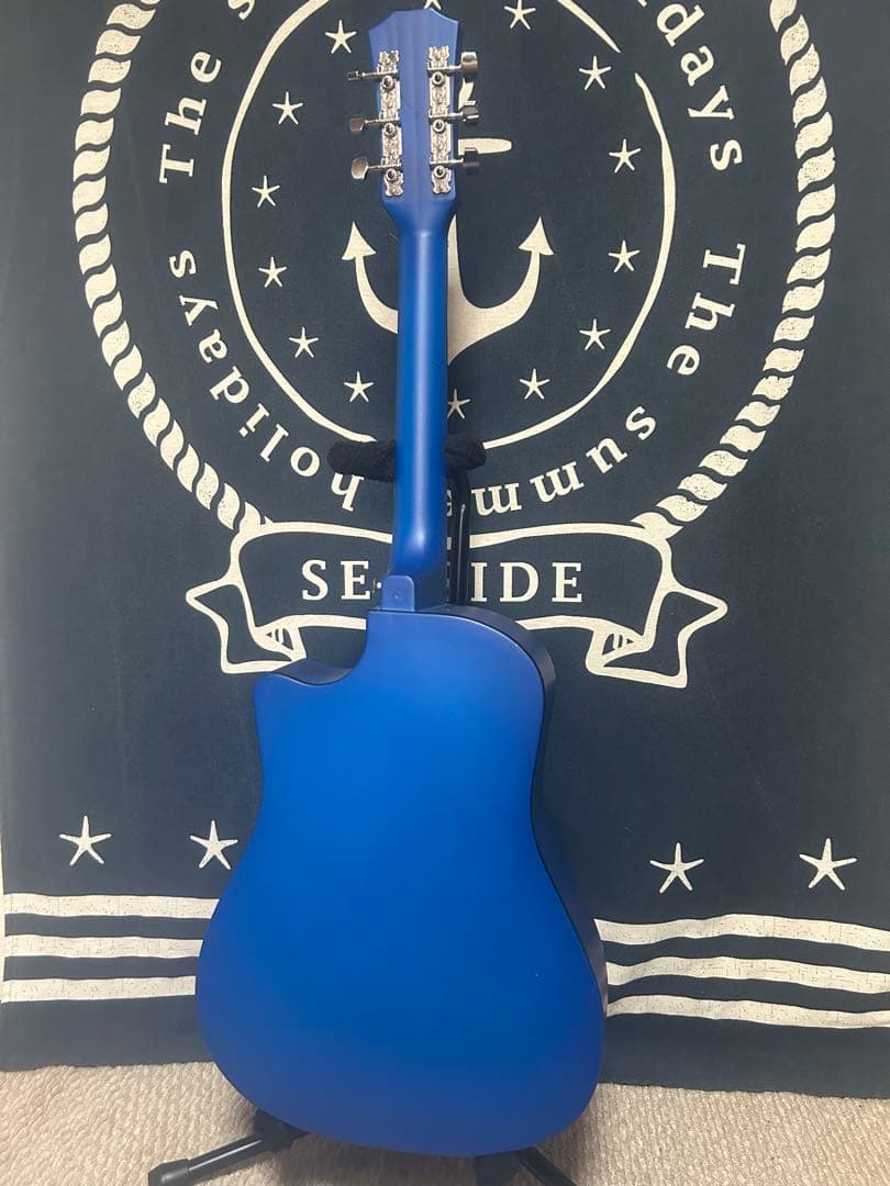 新品特価‼️未使用❣️ブルーburst色　トリプル０size アコースティック‼️