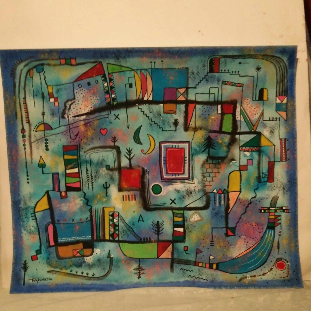 水彩画　innertrip  20  F8号