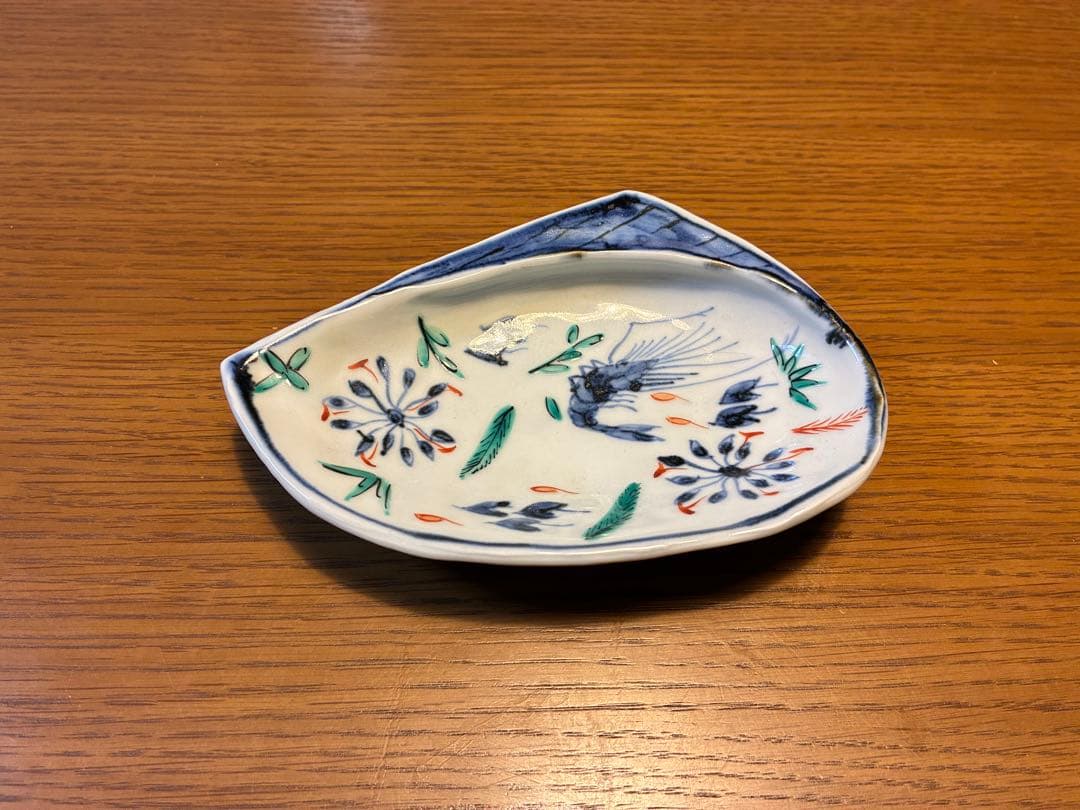 北大路魯山人　貝殻型海老柄皿