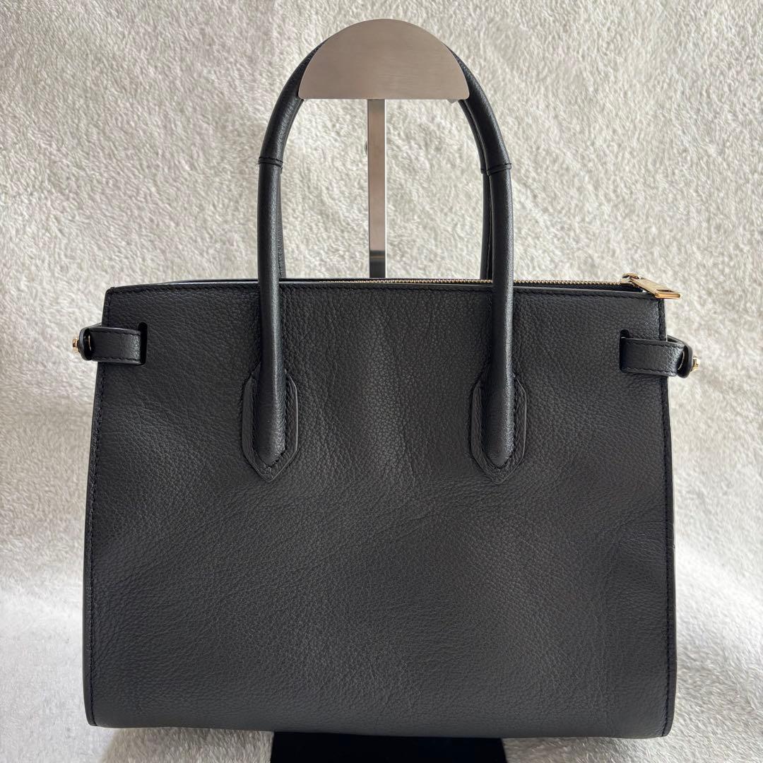 ✨️美品 FURLA フルラ PIN レザー ハンドバッグ 2WAY ブラック