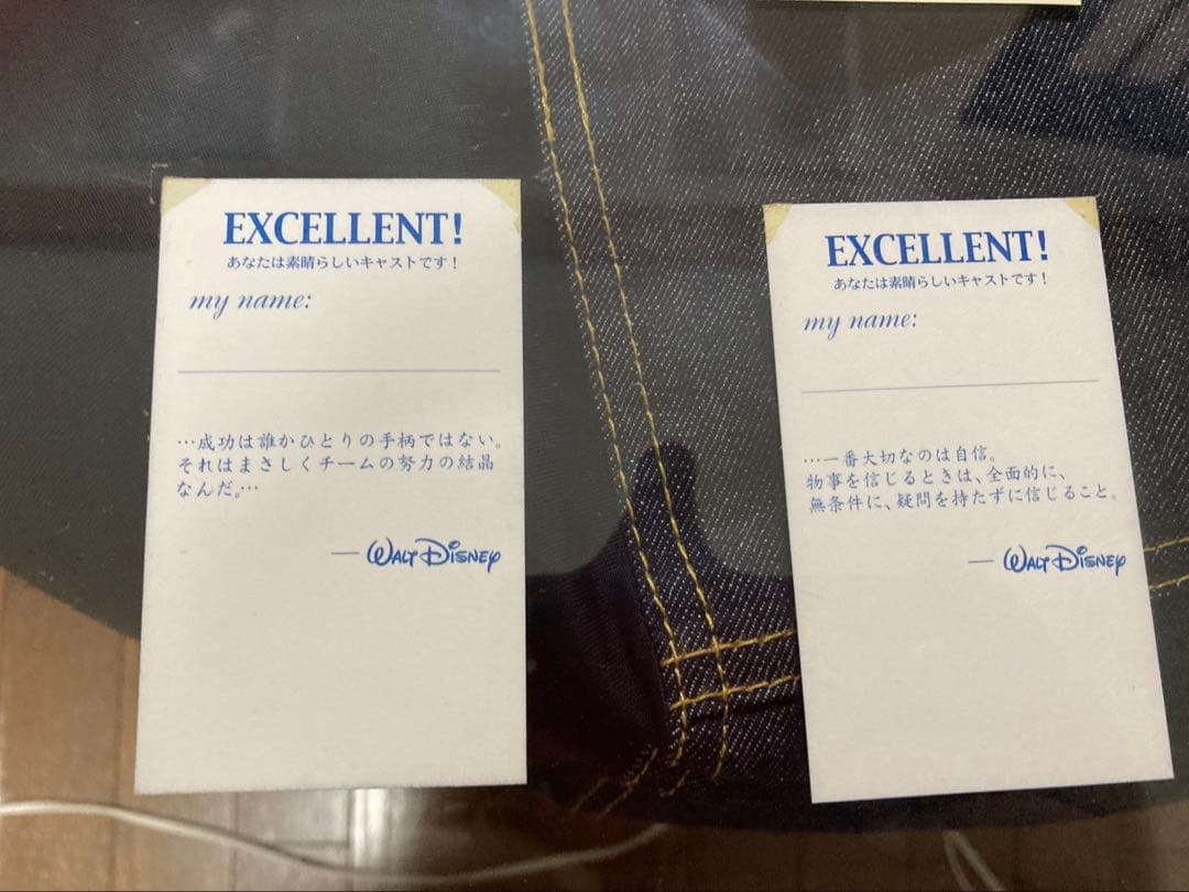 ディズニー　キャスト限定　レア　ミッキー　サイン