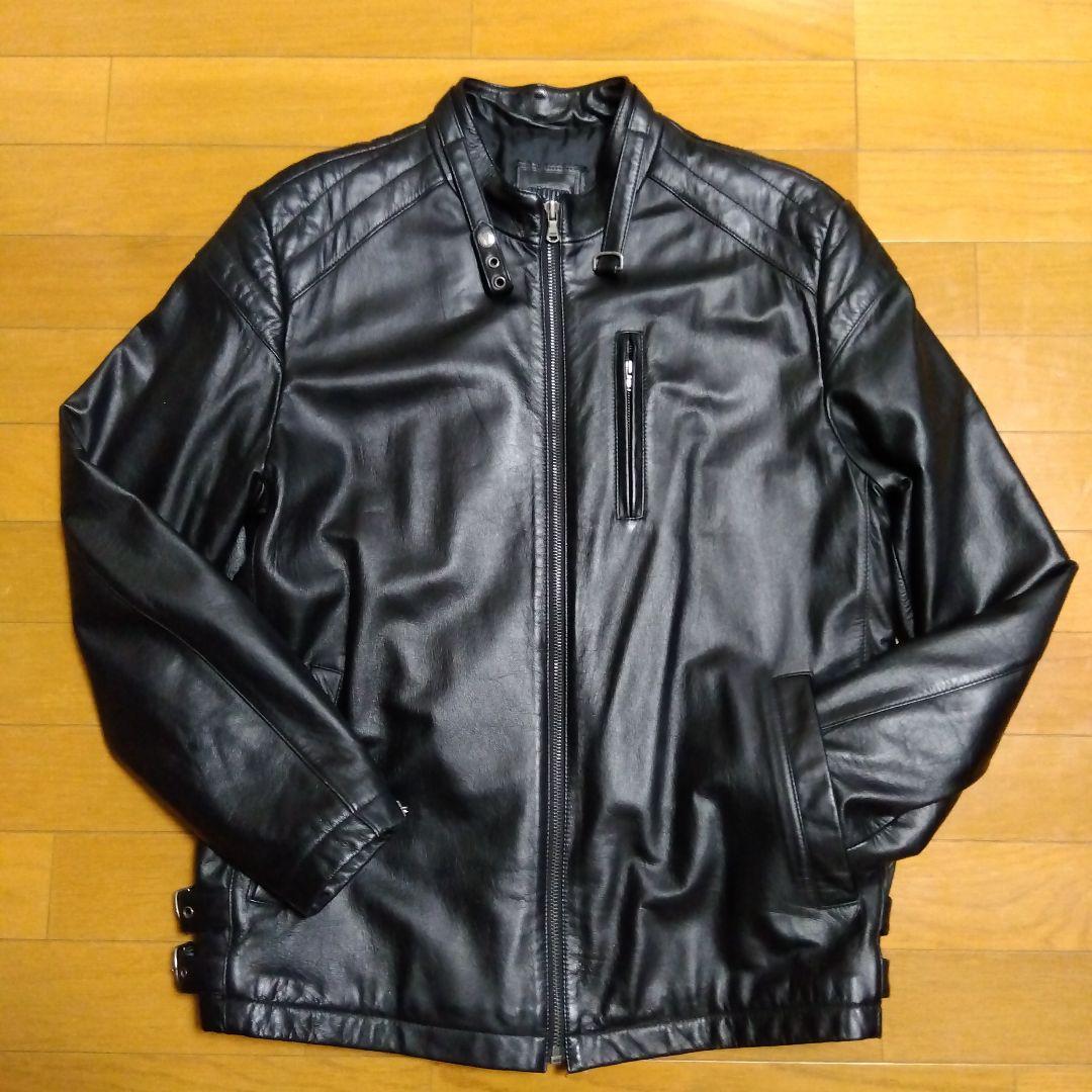 【極美品牛革‼️】EIGEN レザーシングルライダースジャケット　Lサイズ