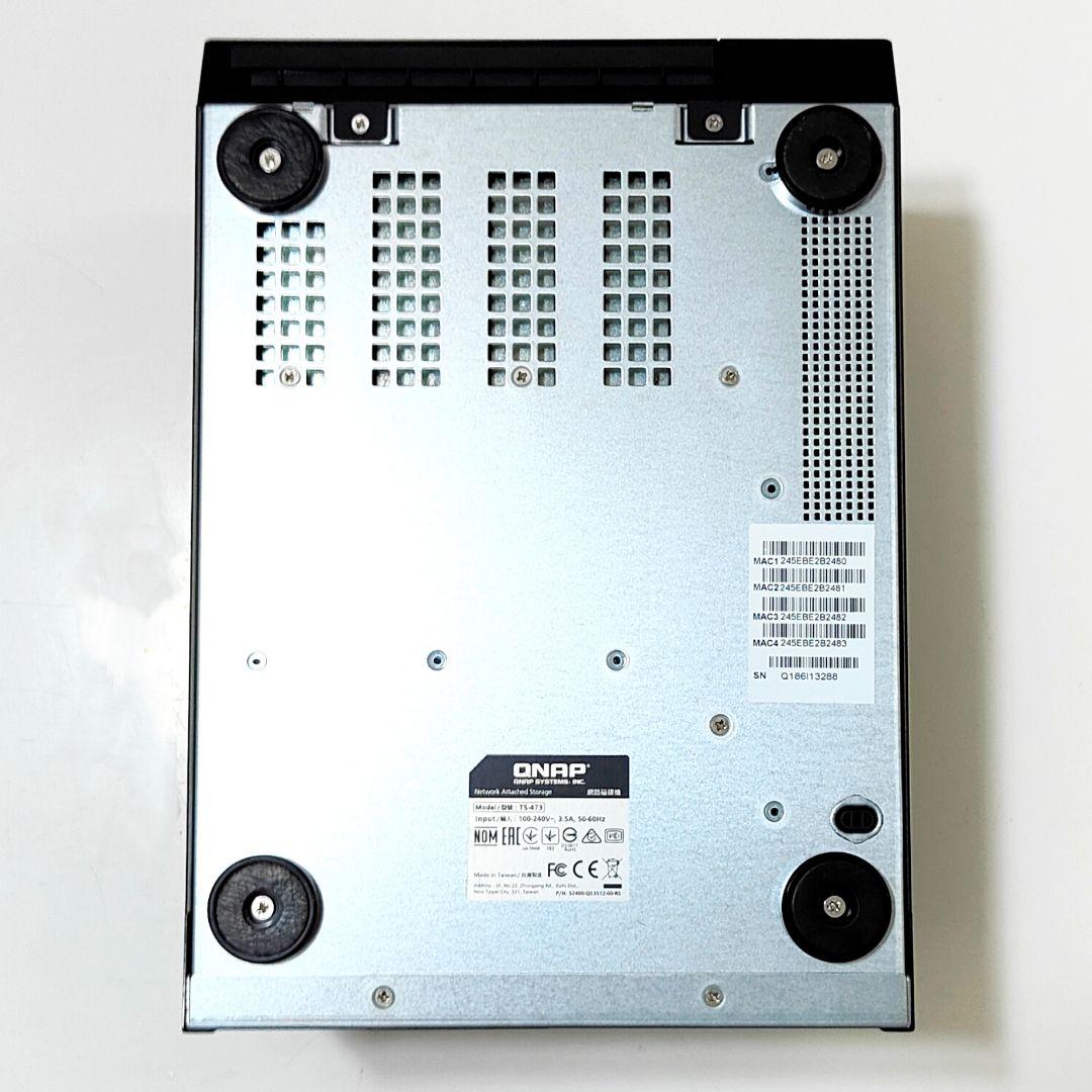 QNAP NAS INTEL 10GbE2 TS-473 4ベイ HDD 8TB