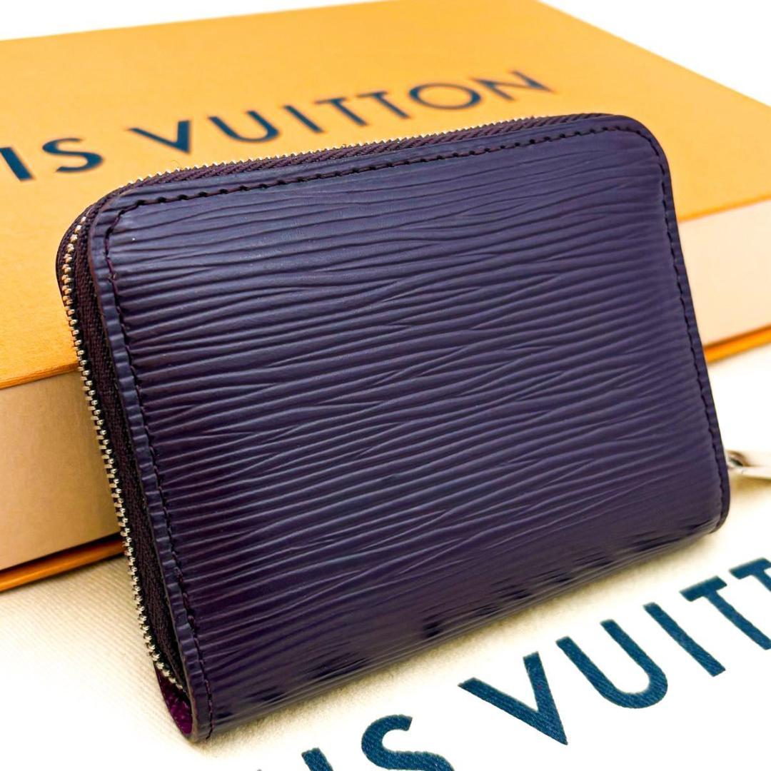 【極美品】ルイヴィトン エピ ジッピーパース カシス ラウンドファスナー