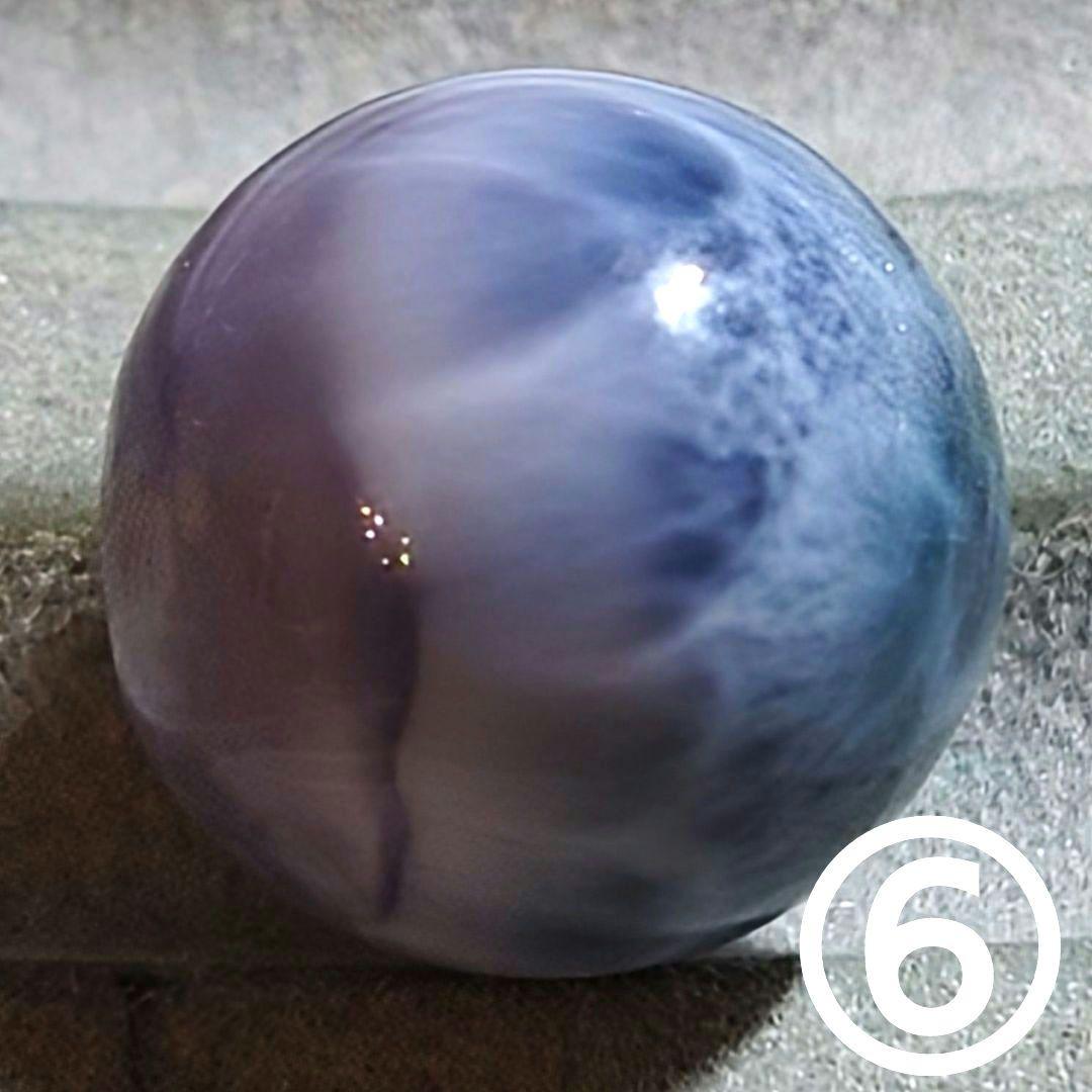 ★パープルラリマー？ 11.3ミリ珠 ビーズ⑥(珍品！)