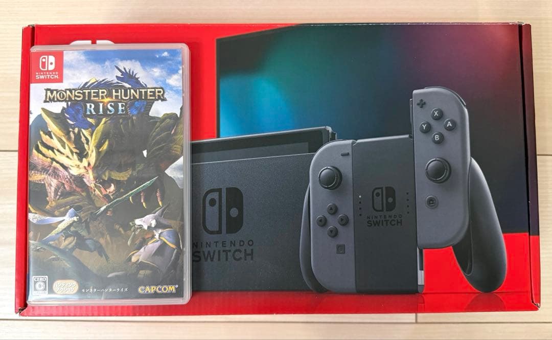 Nintendo Switch 本体、モンハン、付属品付き