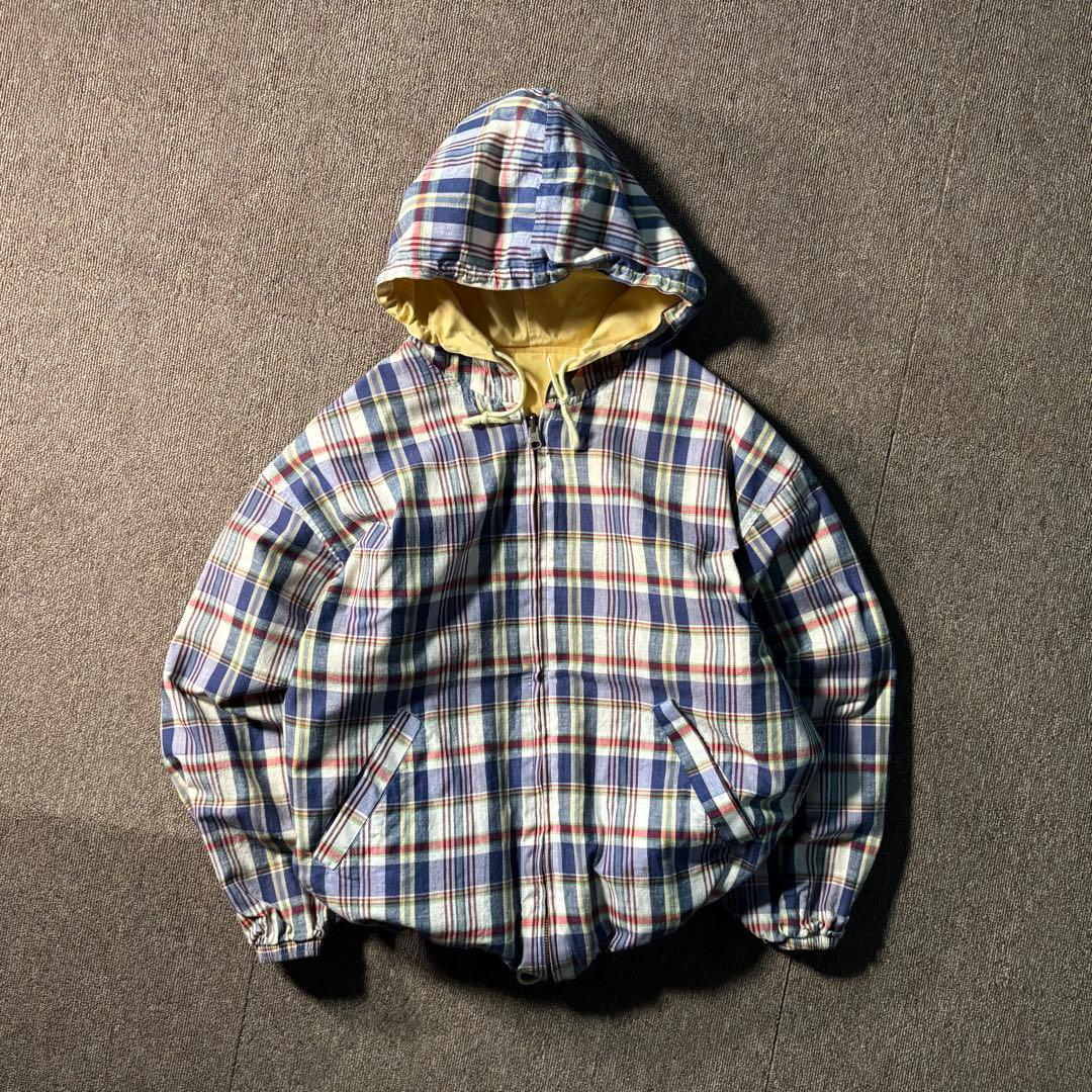 McGREGOR チェック リバーシブルジップパーカー ジャケット ドローコード