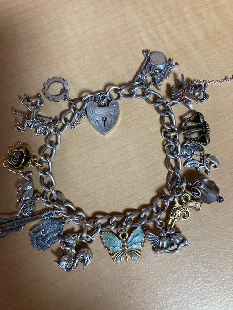 チャームブレスレット　シルバー925 ヴィンテージ