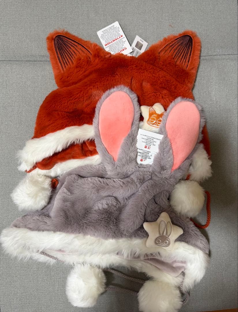 上海ディズニー ズートピア　ファンキャップ　ニック　ジュディ　セット