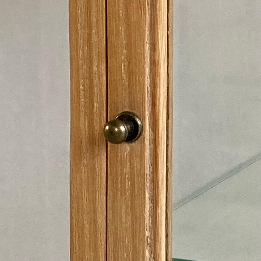 g301 古い木製 ガラスケース 2段 卓上 ショーケース 展示ケース 店舗什器