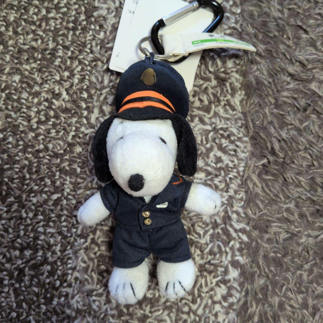 東京駅限定 2018 スヌーピー 初代 駅長　オラフ ウッド　カラビナマスコット