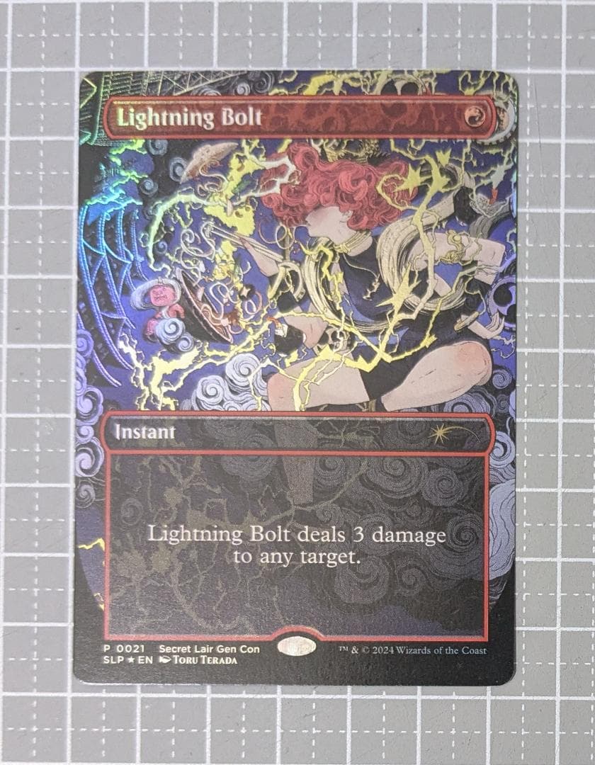 MTG 稲妻/Lightning Bolt Foil Secret Lair ⑦