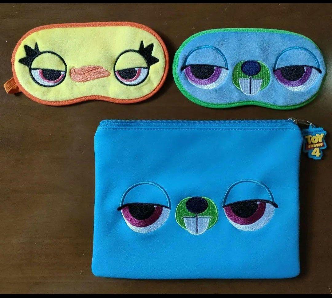 ダッキー&バニー ポーチ アイマスク 非売品 トイストーリー 4 ディズニー