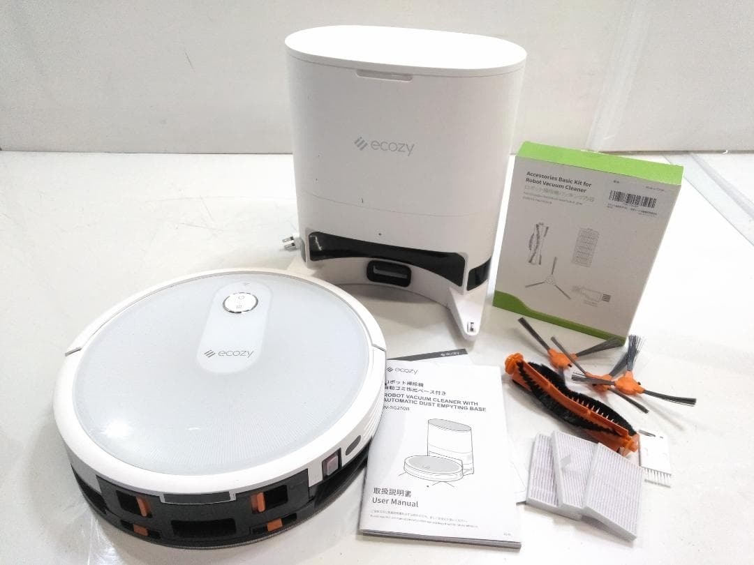 ecozy エコジー ロボット掃除機 RV-SG250B 元箱 取説付き◇