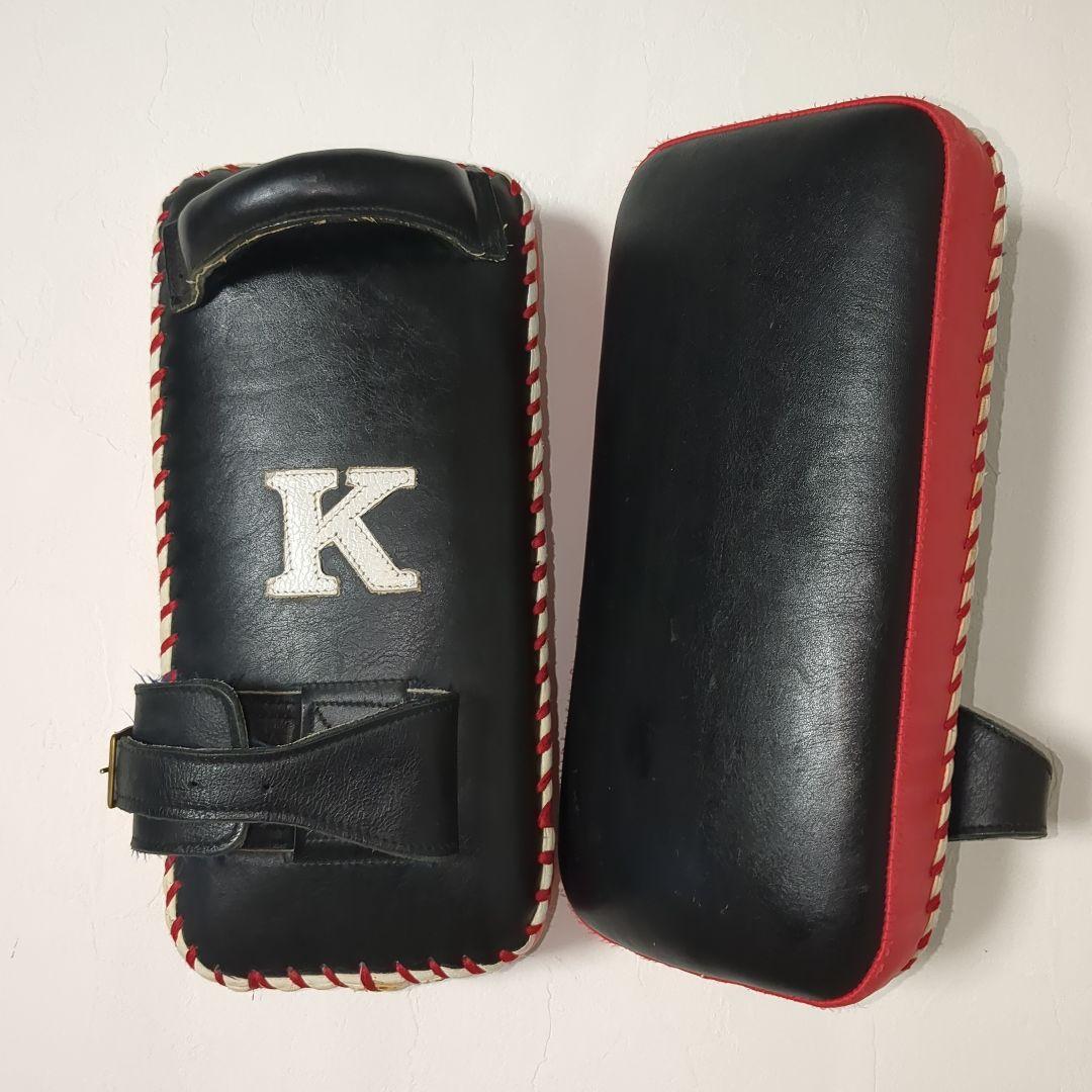 希少　Kレザー製キックミット 1本ベルト　美品　プロ仕様