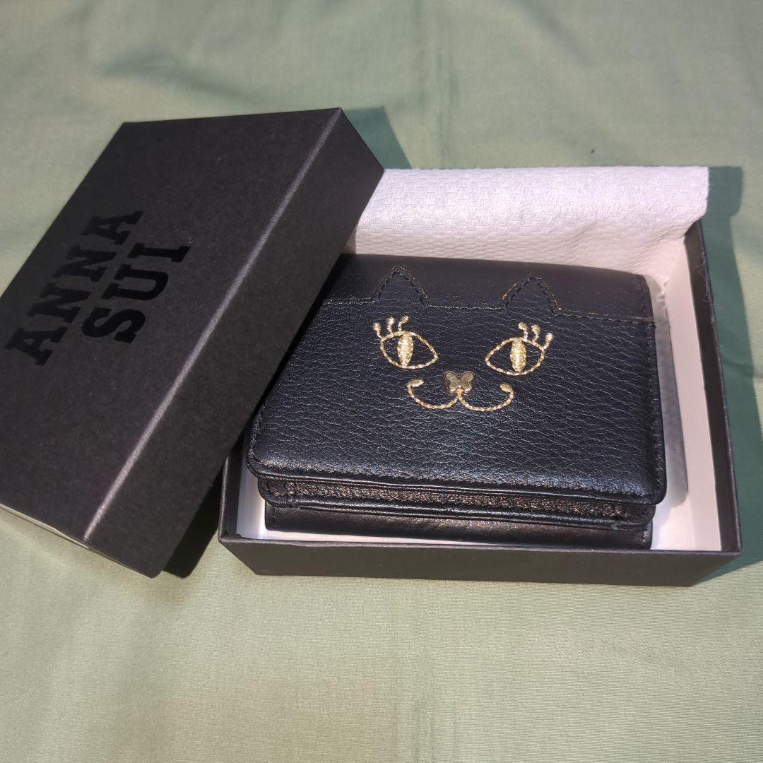 ANNA SUI 猫の顔 三つ折り財布