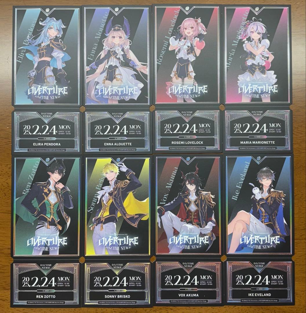 にじさんじEN Daytime ブロマイド　チケット風カード　コンプリート