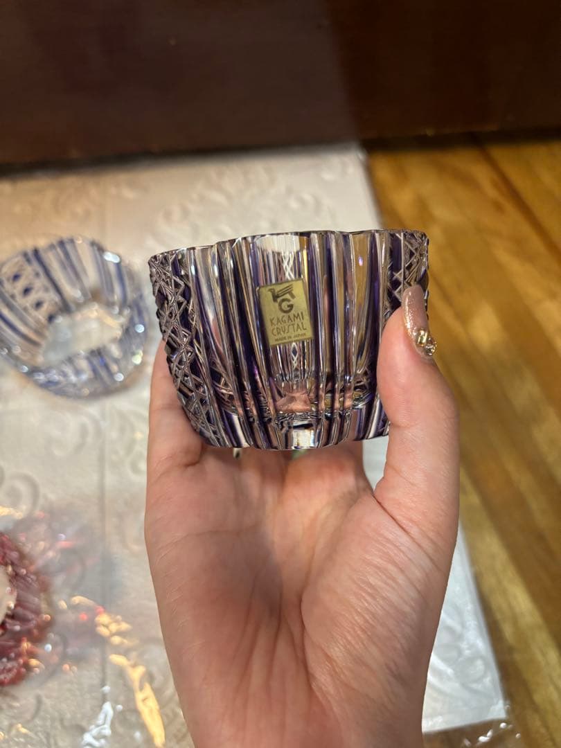 KAGAMI CRYSTAL サンクラール/色変わり切子グラス/カップ