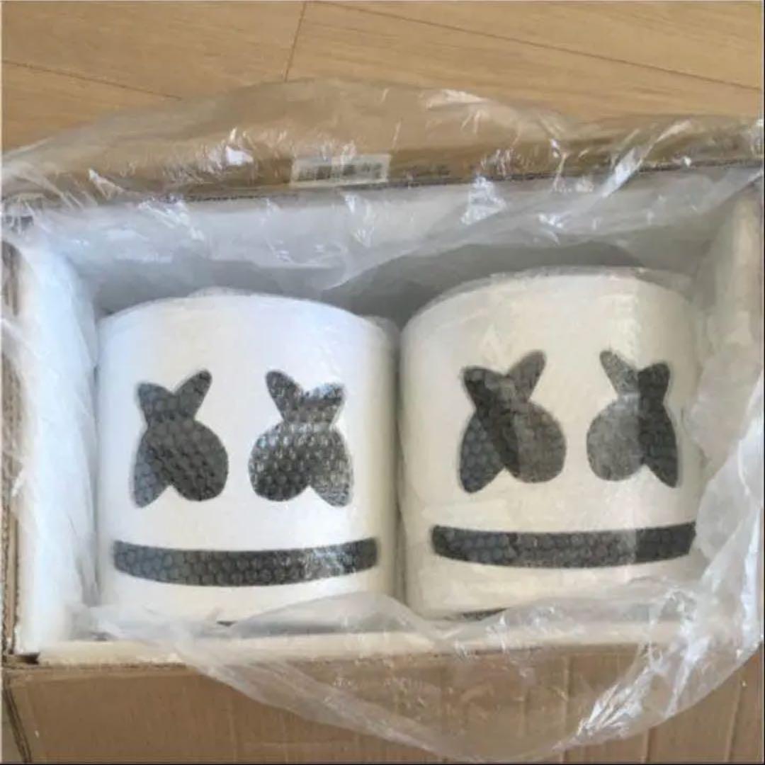 2つ　マシュメロ edm marshmello コスプレ ハロウィン マスク