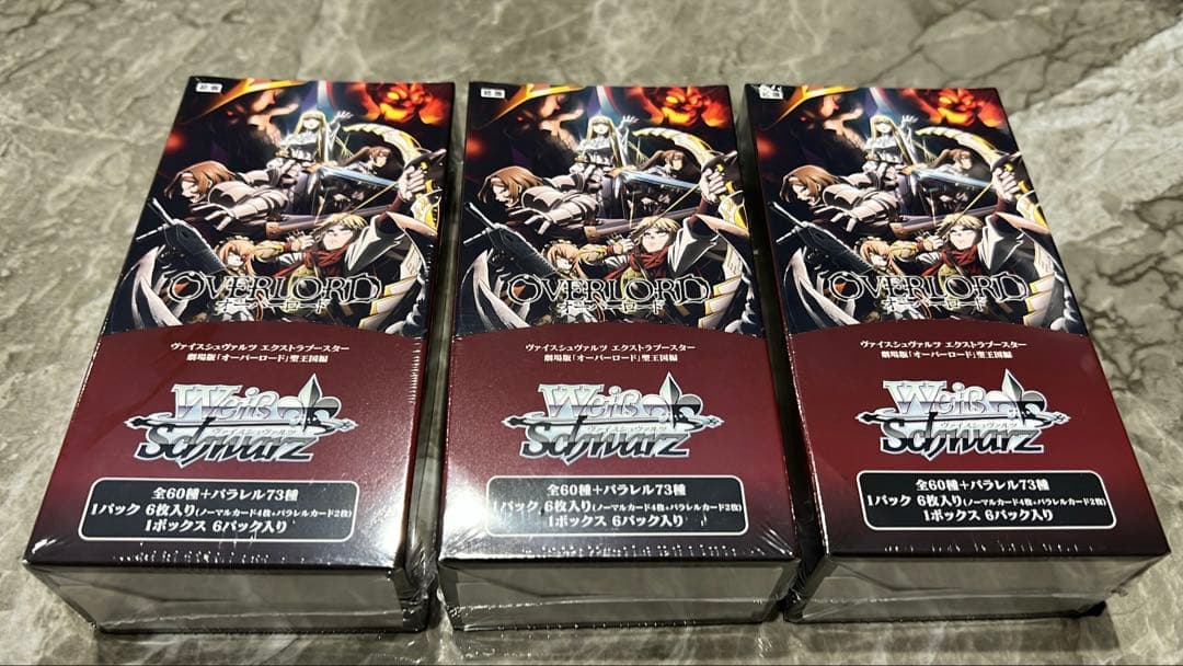 ヴァイスシュヴァルツ　オーバーロード　劇場版　初版　新品　6box