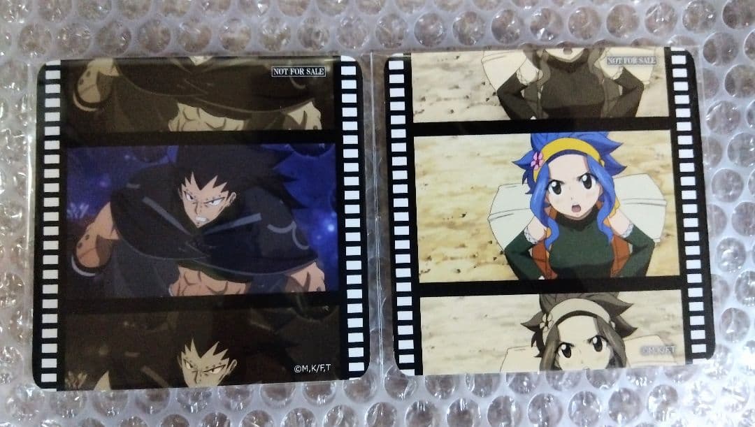 フェアリーテイル WEBくじ 特典コースター ガジル、レビィ