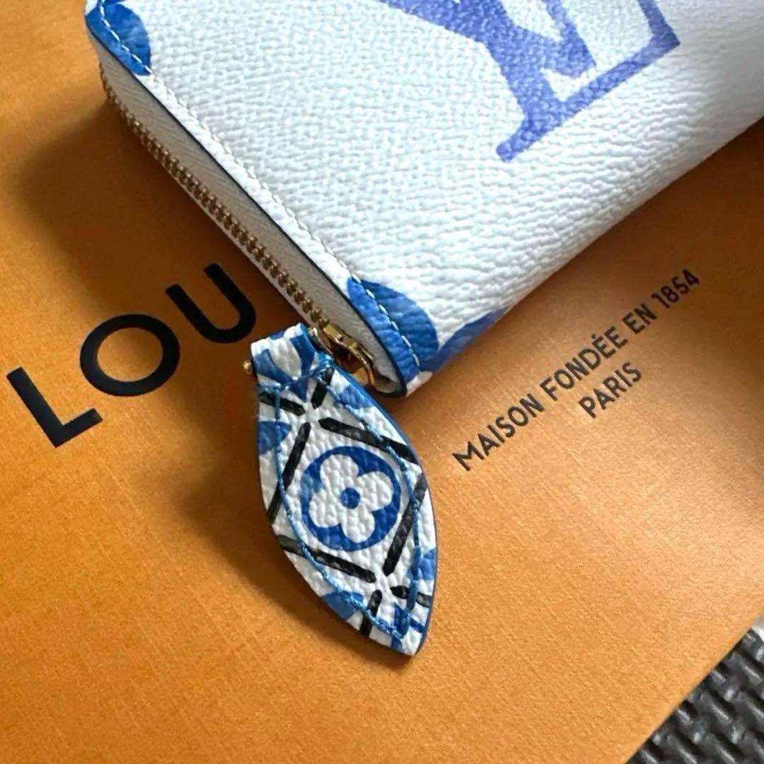 Louis Vuitton ジッピー・パース／バイザプール ブルーホワイト