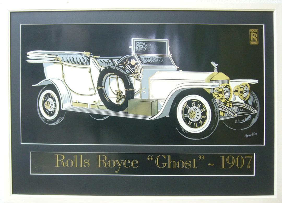 絵画  アートポスター  クラシックカー  ロールスロイス