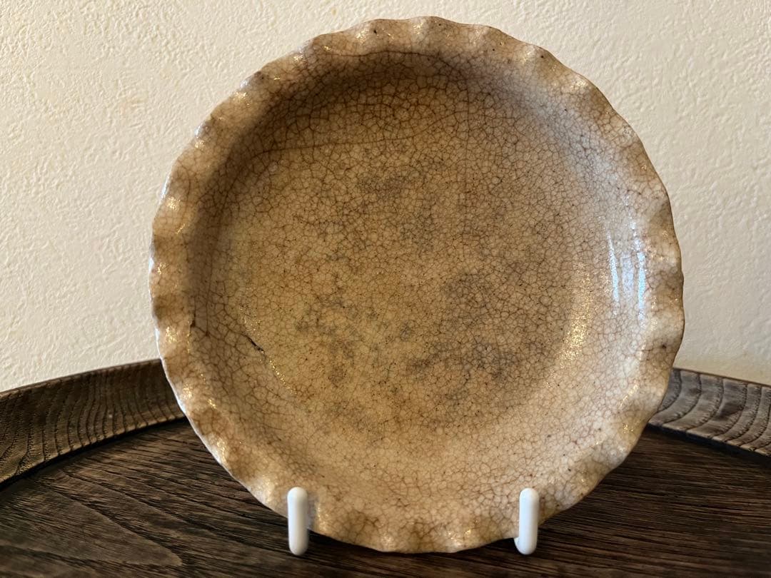 御深井焼 輪花皿【13cm】