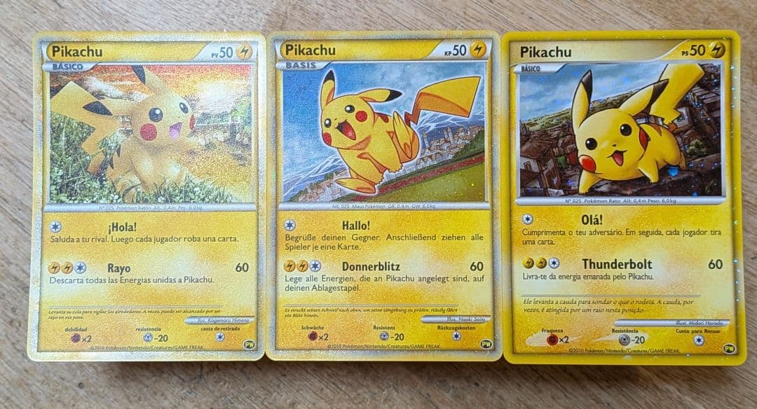 ポケモンカード ワールド ピカチュウ ドイツ ポルトガル スペイン