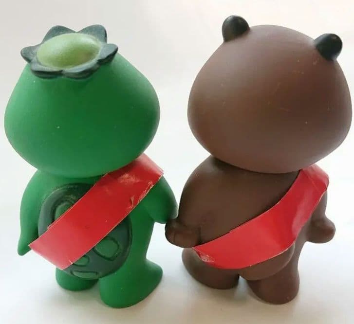 【DCカード】カッパとタヌキ/フィギュア【1980´s】