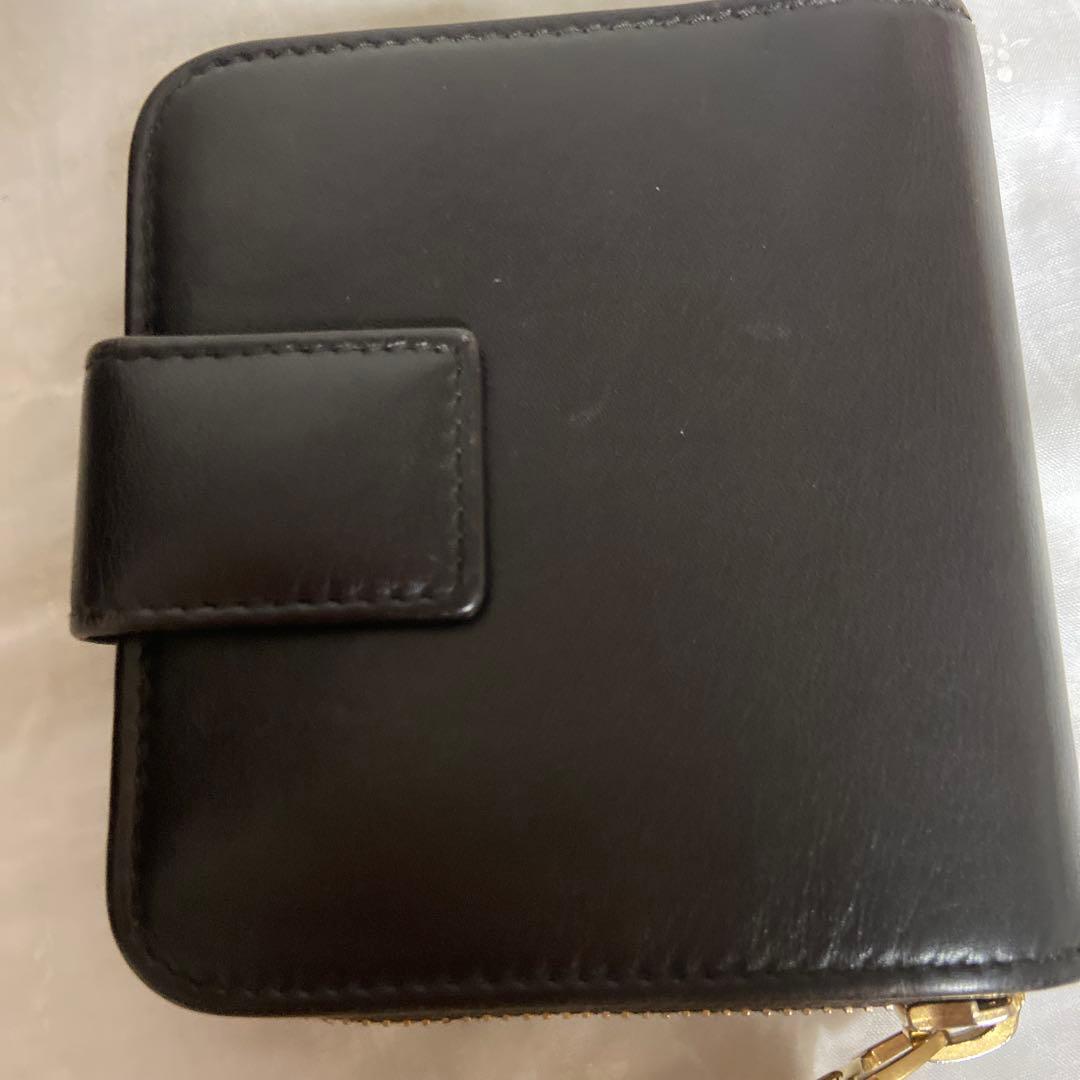 週末限定お値段　イヴサンローラン　2つ折り財布ダークブラウン