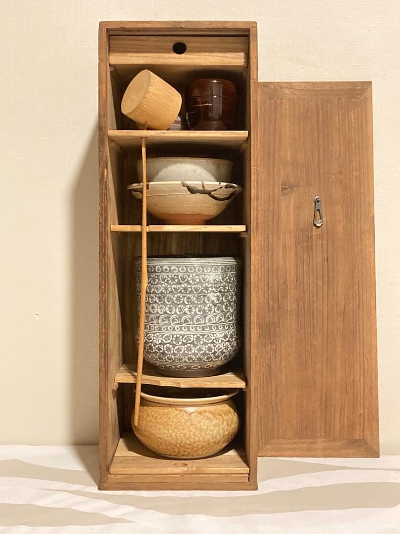 【希少】桐短冊箱入り10点 茶道具セット　宝寿 花山 大塩昭山