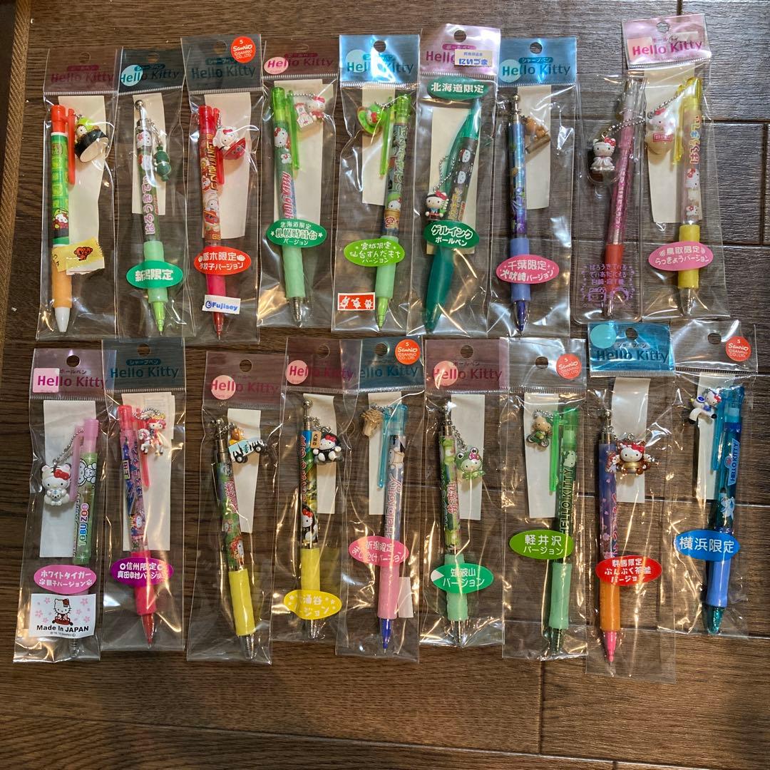 ご当地　Hello Kitty ボールペン 18本セット