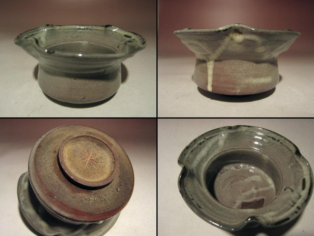 ☆北大路魯山人　織部向付　五客☆大変味わい深い逸品☆o538