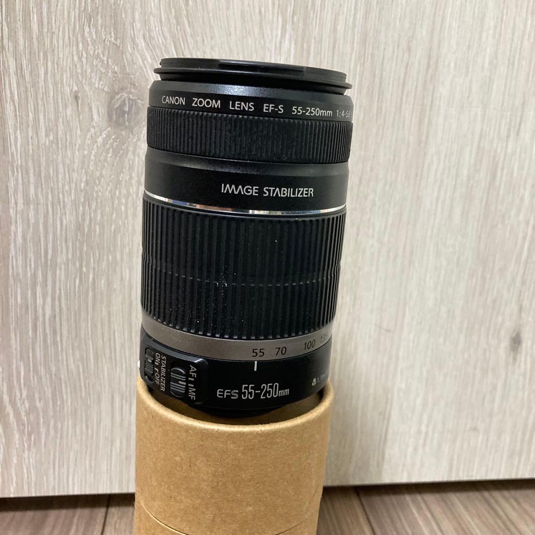キャノン EF-S 55-250mm f4-5.6 is ズームレンズ