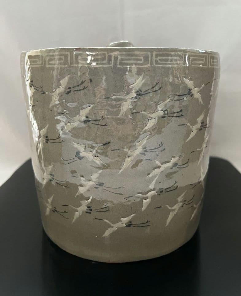 出雲焼 水指 11代 長岡空権 茶道具