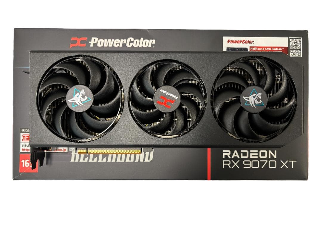 グラフィックボード・グラボ・ビデオカード PowerColor AMD Radeon RX9070XT HellHound