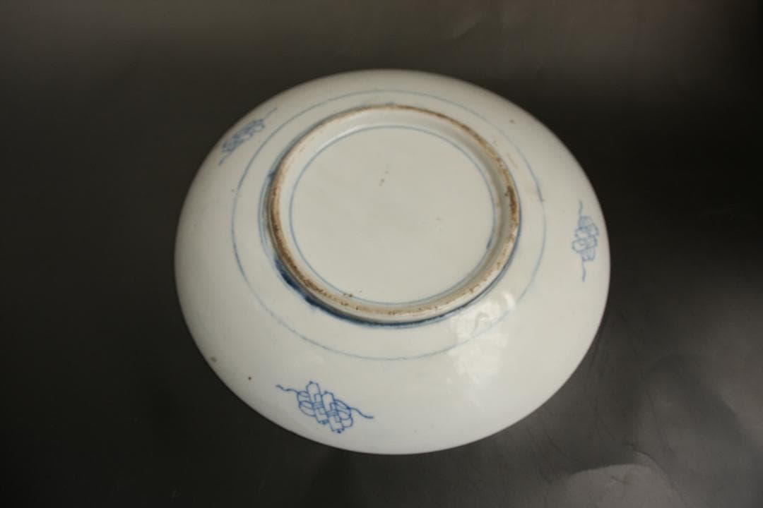 染付　古陶器楕円大皿