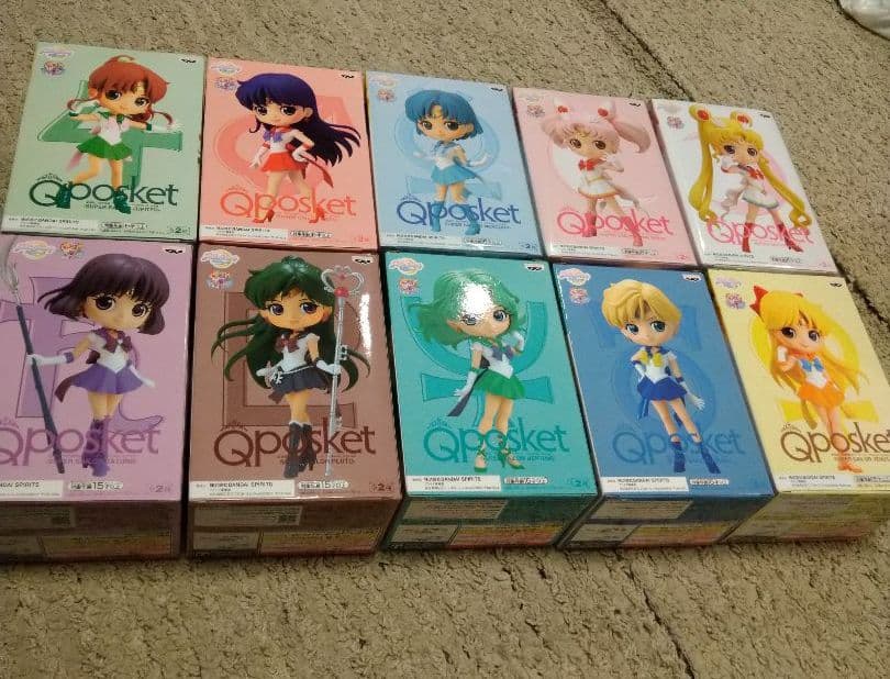 Qposket セーラームーン　キューポスケットBカラー10体セット　フィギュア