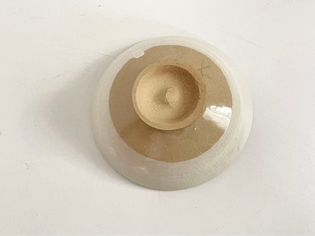 陶芸家　小山冨士夫　酒觴　宋赤絵写　花　ぐい呑　盃　酒器　鎌倉　共箱