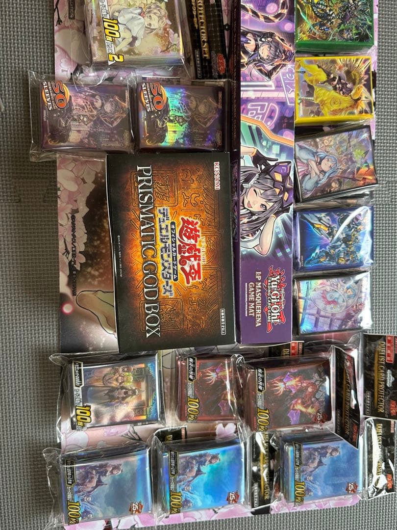 遊戯王　引退品　まとめ　スリーブ　プレイマット