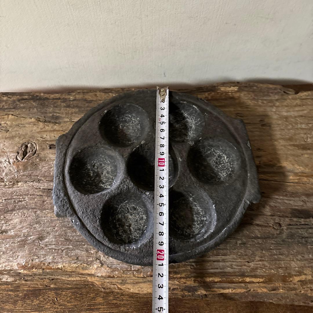 アンティーク　インドイドゥリプレート　石皿　骨董　検;李朝.古道具坂田