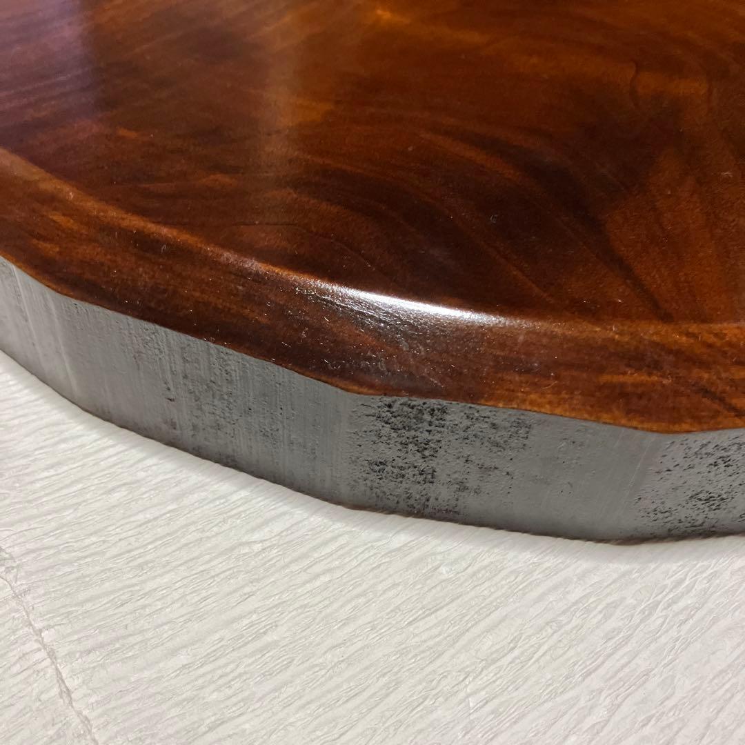 くり抜き　丸盆　2枚セット